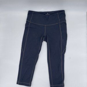 ATHLETA Women's Black Athletic Leggings Size SP RN# 54023 Nylon Spandex